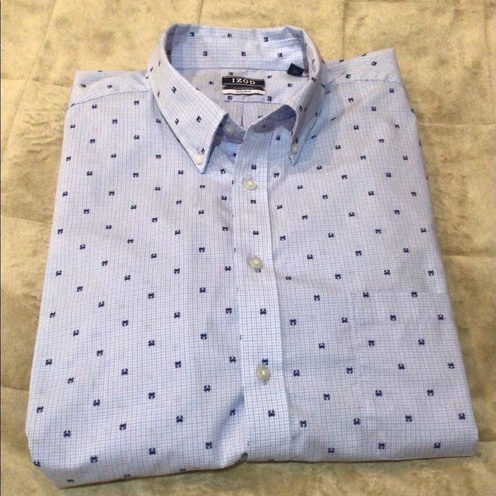 Men’s 2XL Izod Long Sleeve button-up Shirt.